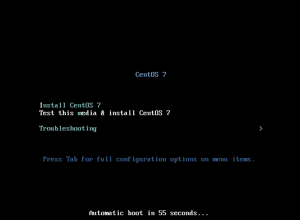 CentOS 7 Installation starten