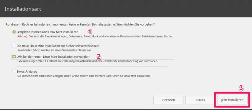 Linux Mint installieren - Schritt für Schritt - Schritt für Schritt mit ...