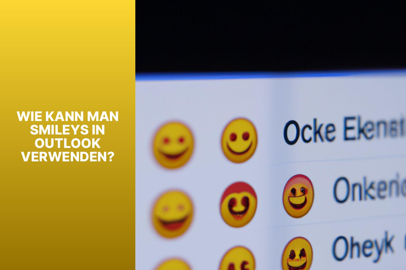 Wie kann man Smileys in Outlook verwenden? - welche tastenkombination für smileys in outlook? 