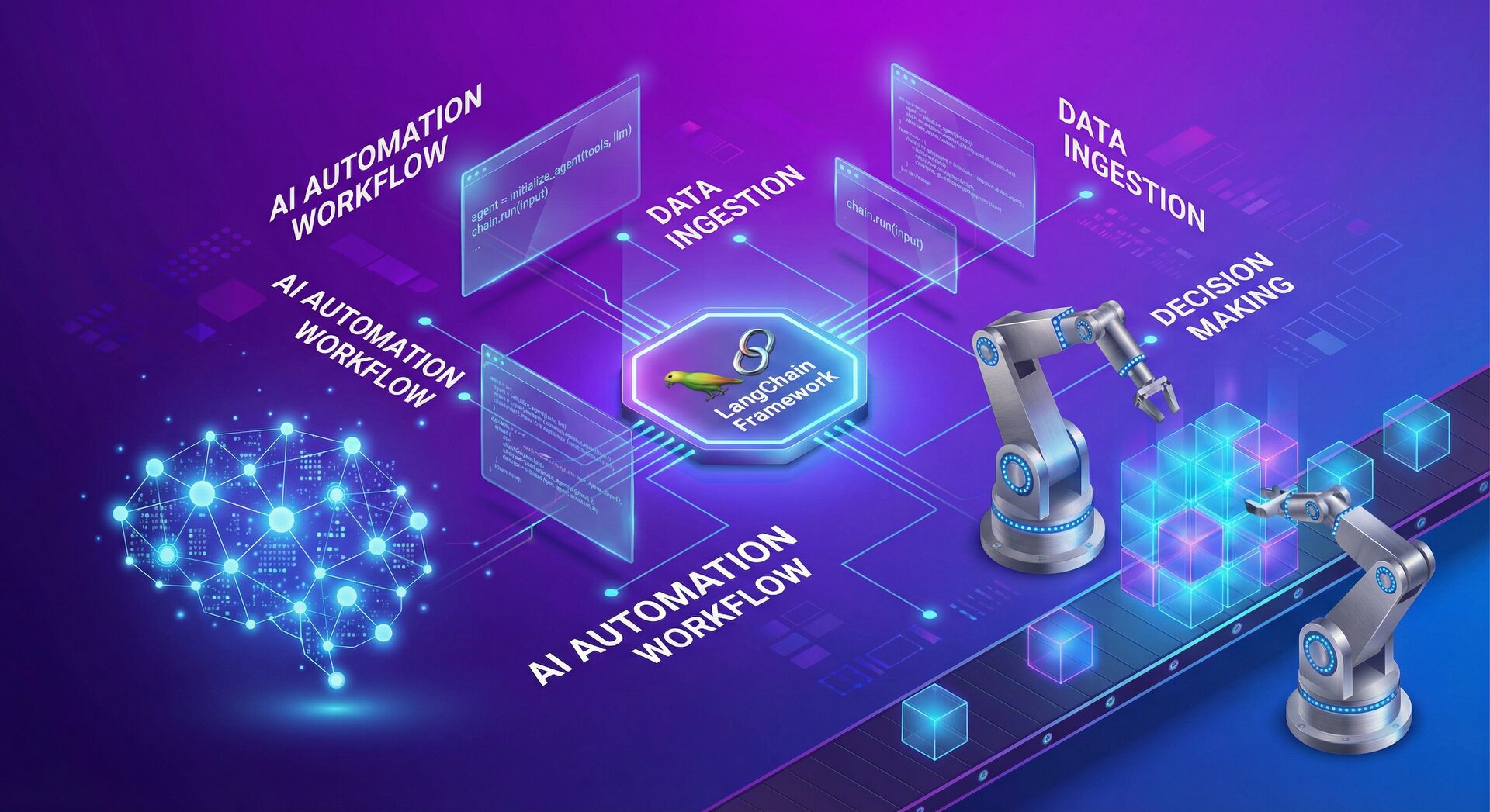 llm automation langchain framework tutorial guide