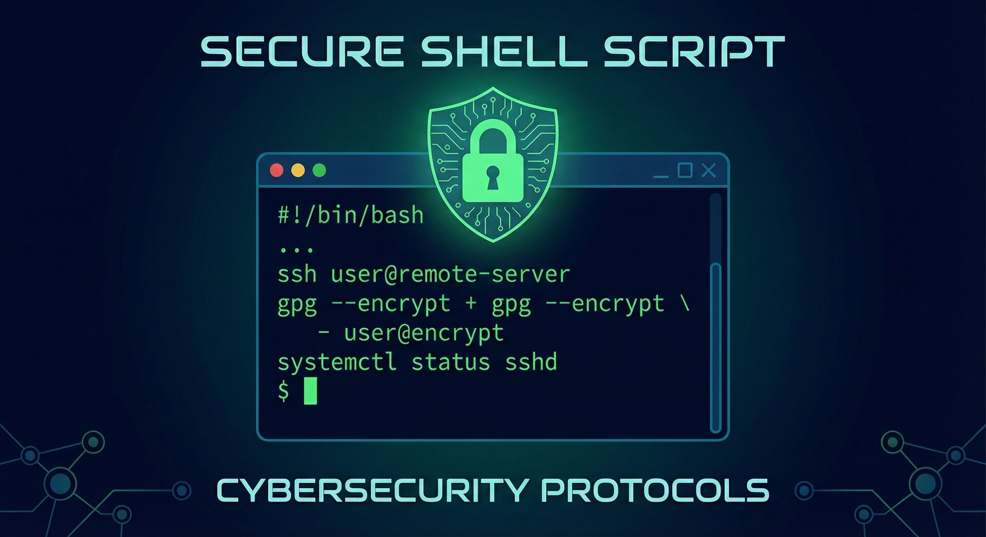 Linux shell scripting security best practices with terminal and code examples