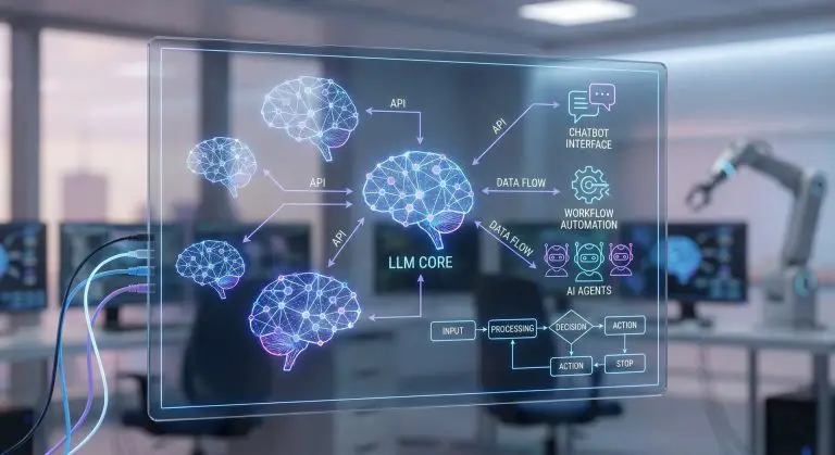 ai agent automation llm integration workflow chatbot neural network api