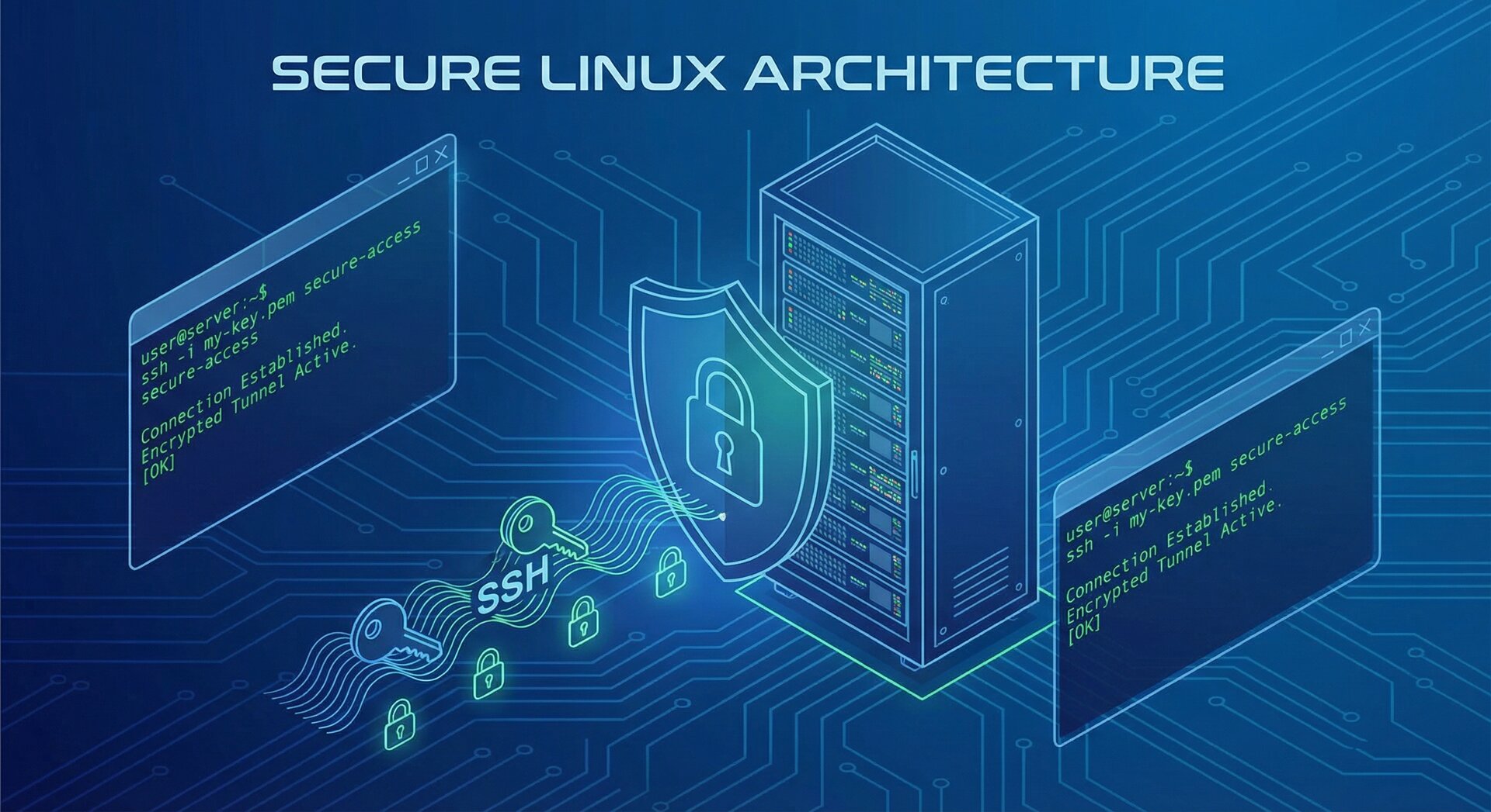 Linux SSH server hardening security tutorial