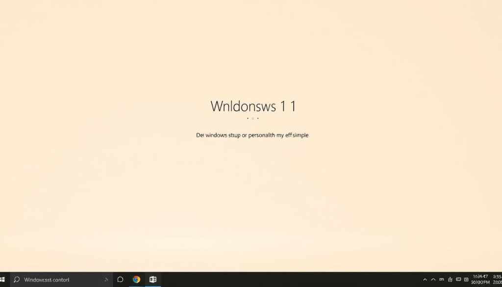 Windows 11 post-installation setup screen
