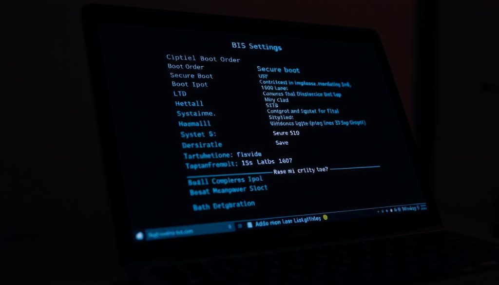 bios settings screen