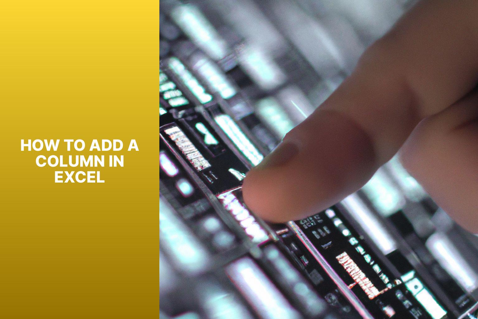Mastering Excel: Learn How to Easily Add a Column and Boost Your Productivity