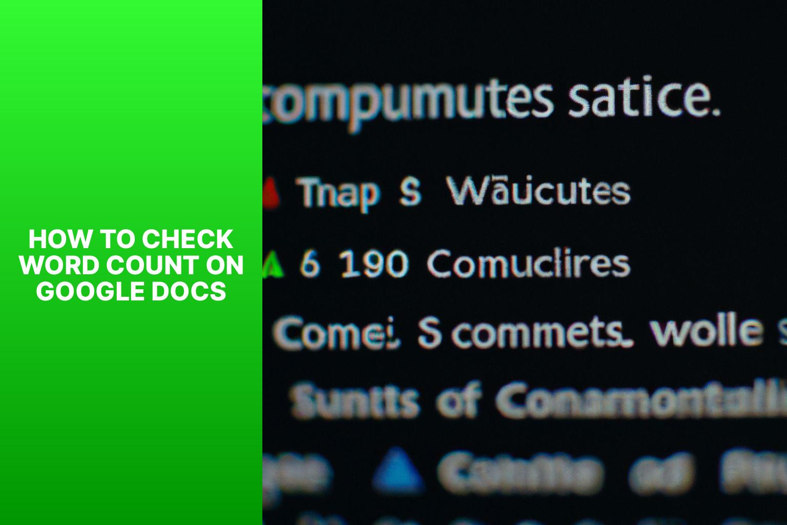 How to Check Word Count on Google Docs: Simple Steps for Accurate Numbers