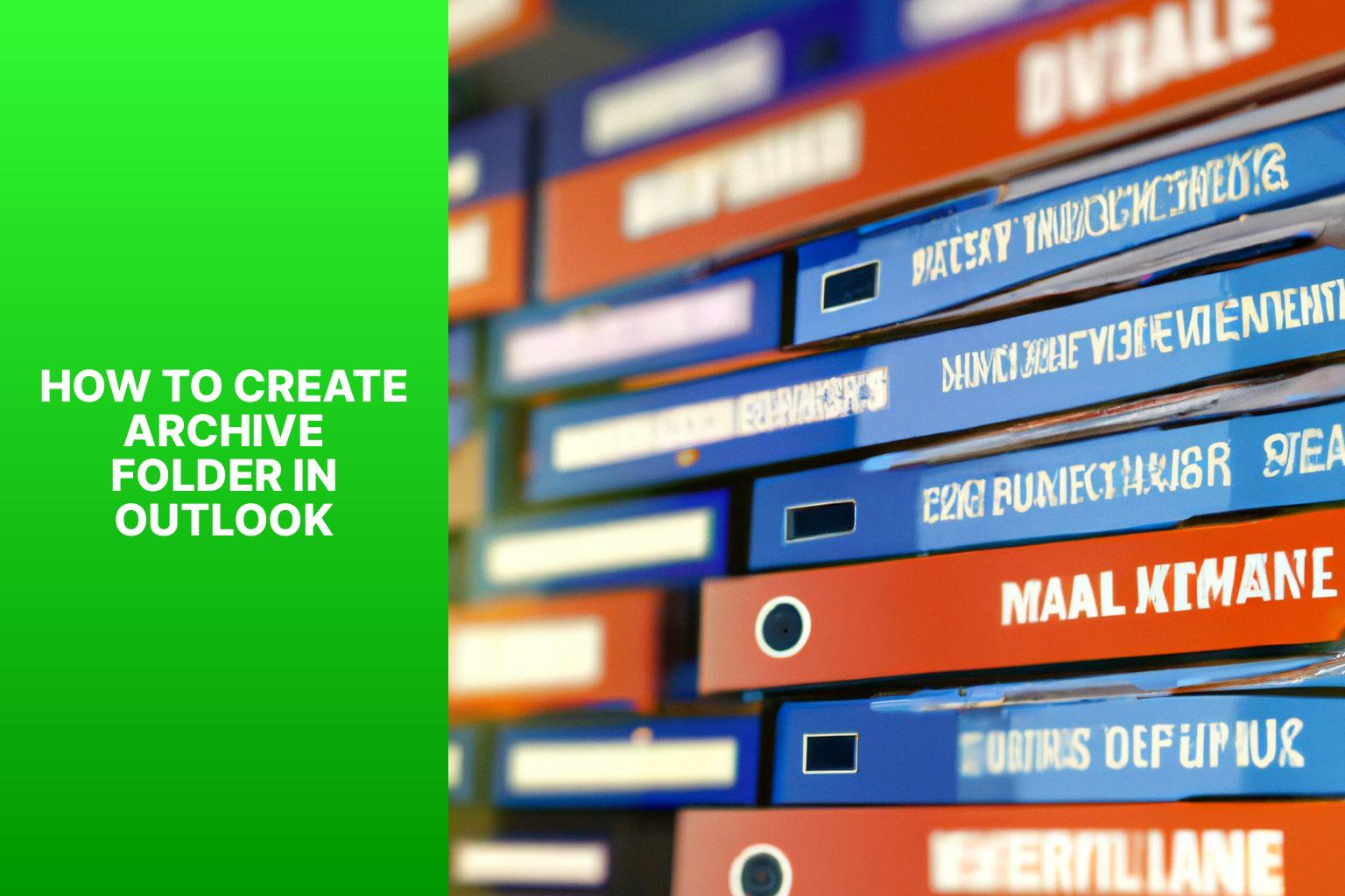 Step-by-Step Guide: How to Create Archive Folder in Outlook for Efficient Organization