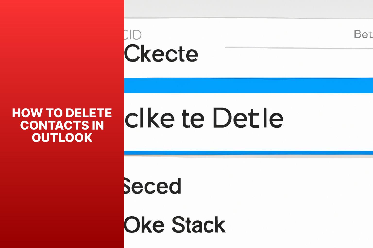 Delete outlook contacts how to delete contacts in outlookfgpa
