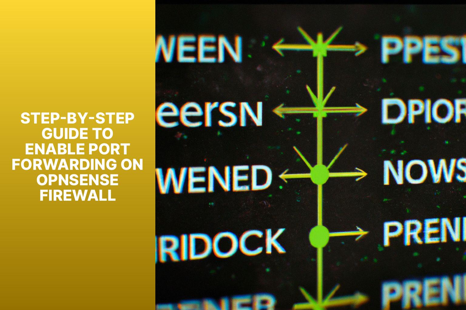 Step-by-Step Guide to Enable Port Forwarding on OPNSense Firewall - How to enable port forwarding on a OPNSense Firewall 