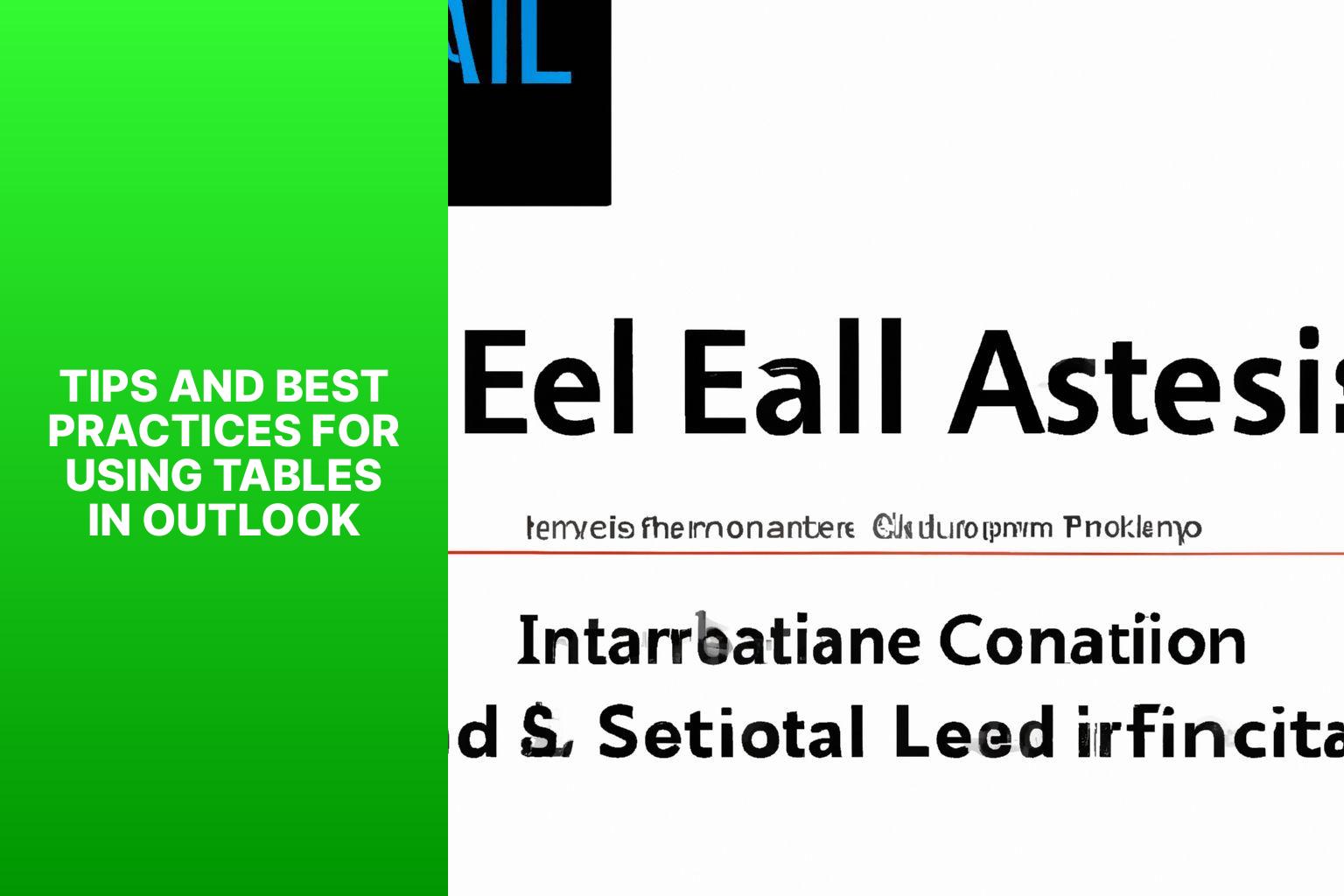 Tips and Best Practices for Using Tables in Outlook - how to insert a table in outlook 