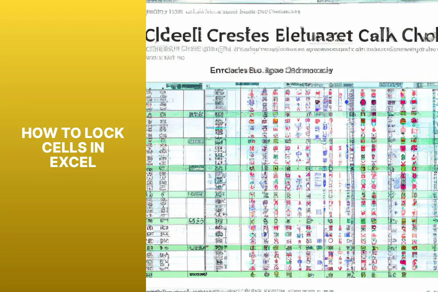 How to Lock Cells in Excel: A Comprehensive Guide for Securing Data