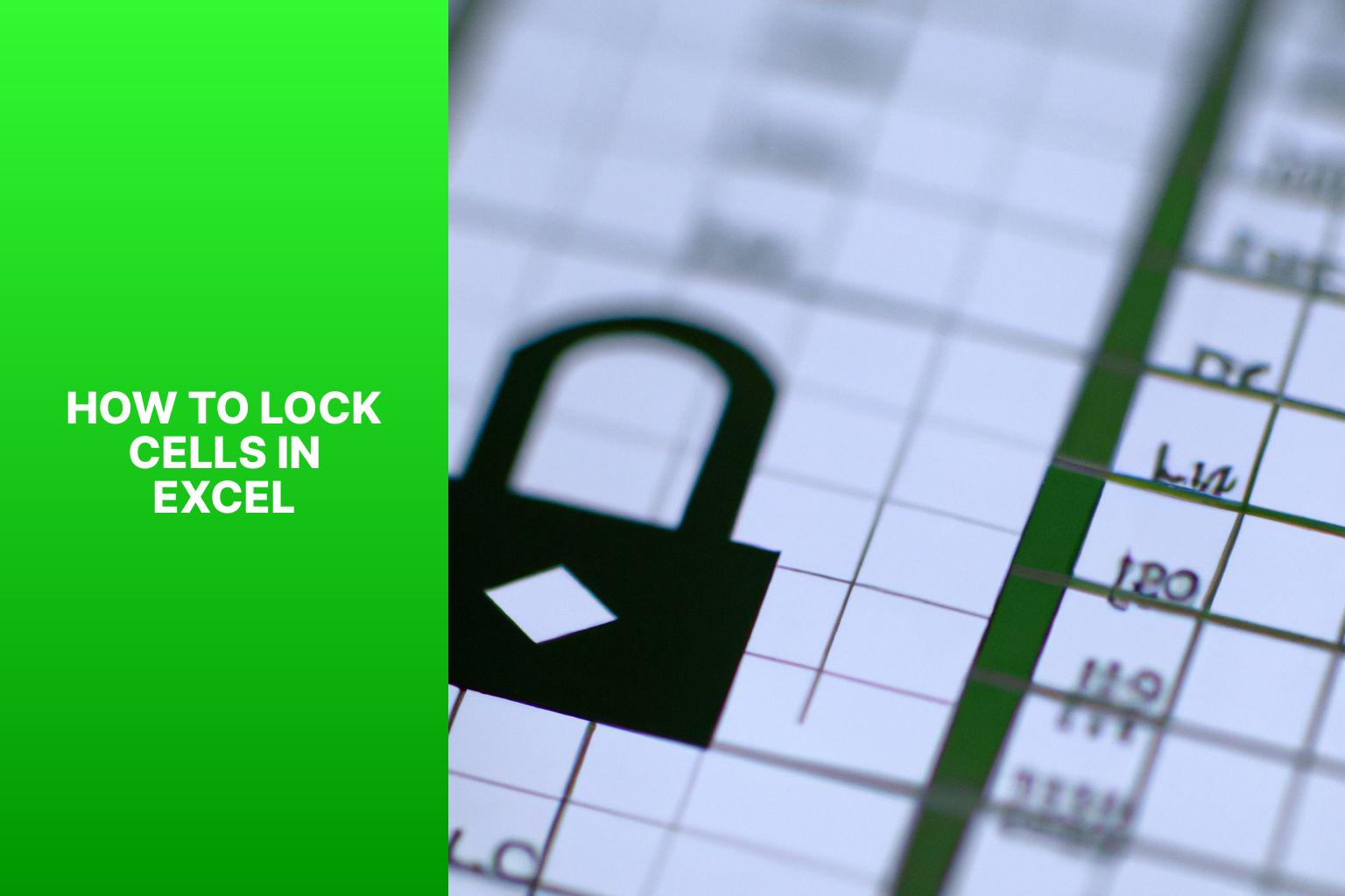 How to Lock Cells in Excel - how to lock cells in excel 