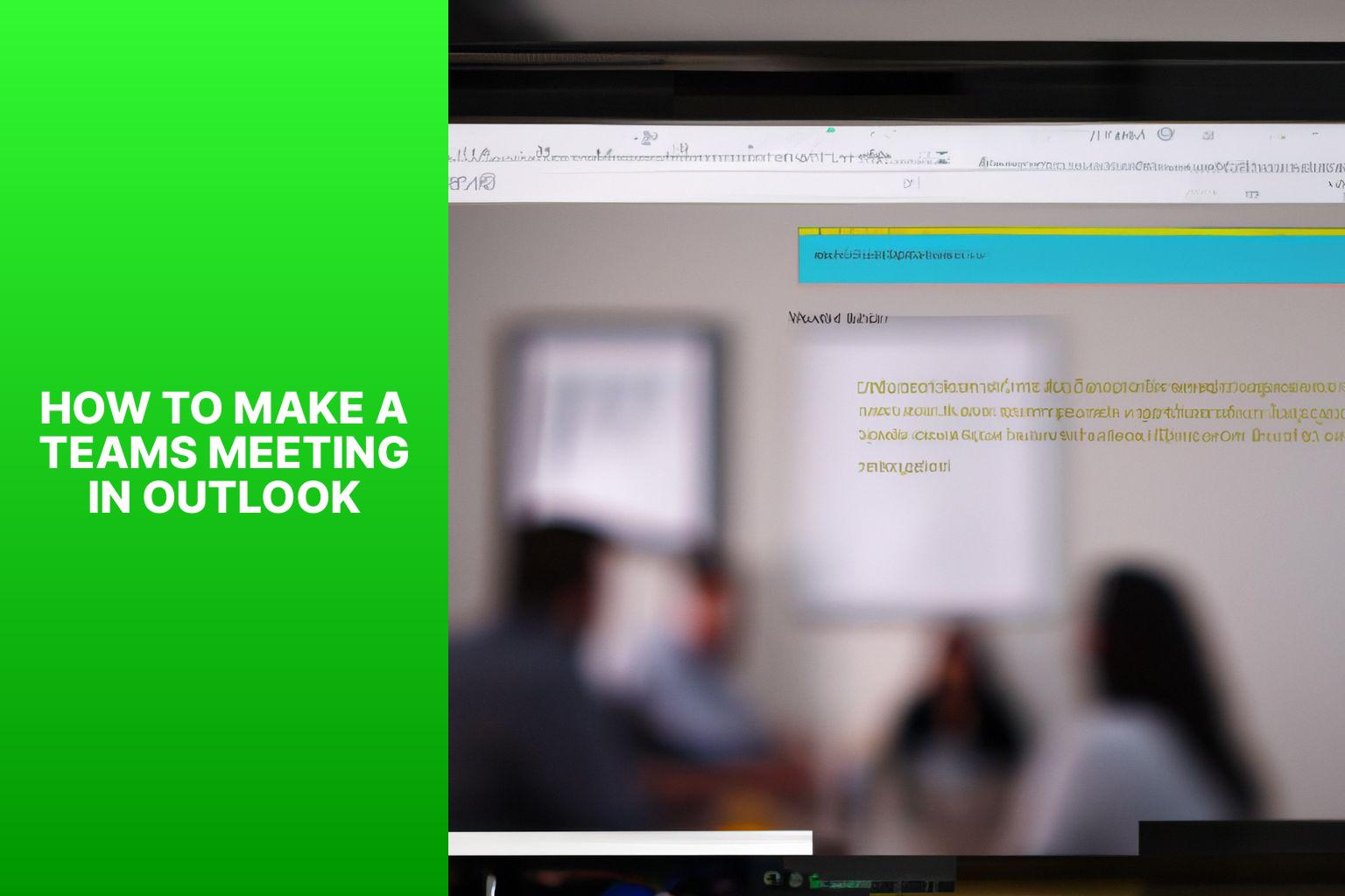 Teams Meeting in Outlook how to make a teams meeting in outlook3eij