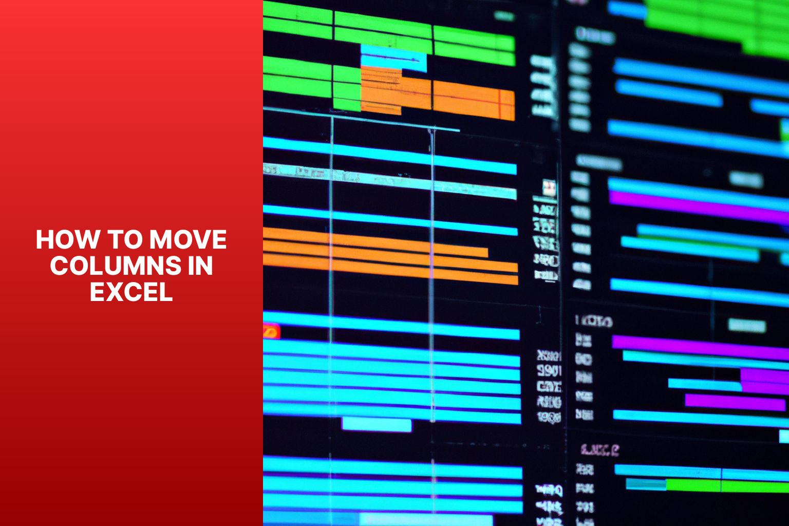 Move Columns in Excel how to move columns in