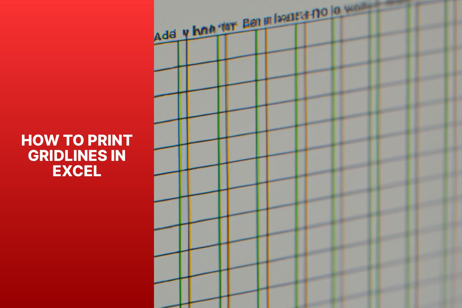 A Step-by-Step Guide on How to Print Gridlines in Excel