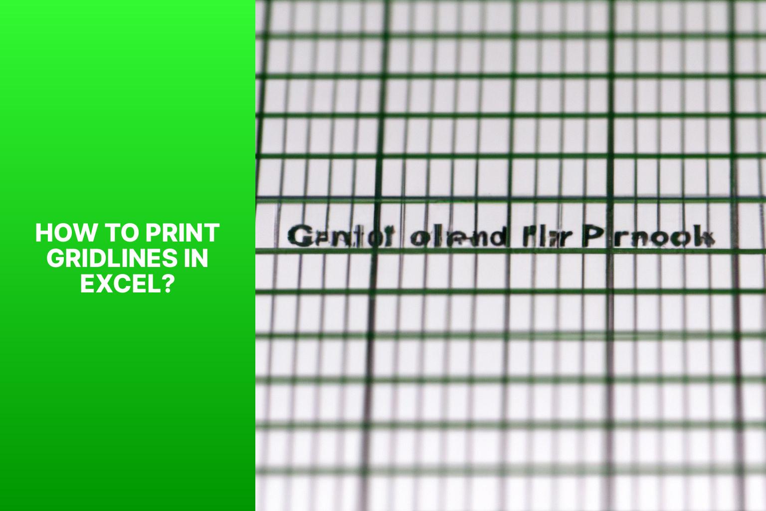 How to Print Gridlines in Excel? - how to print gridlines in excel 