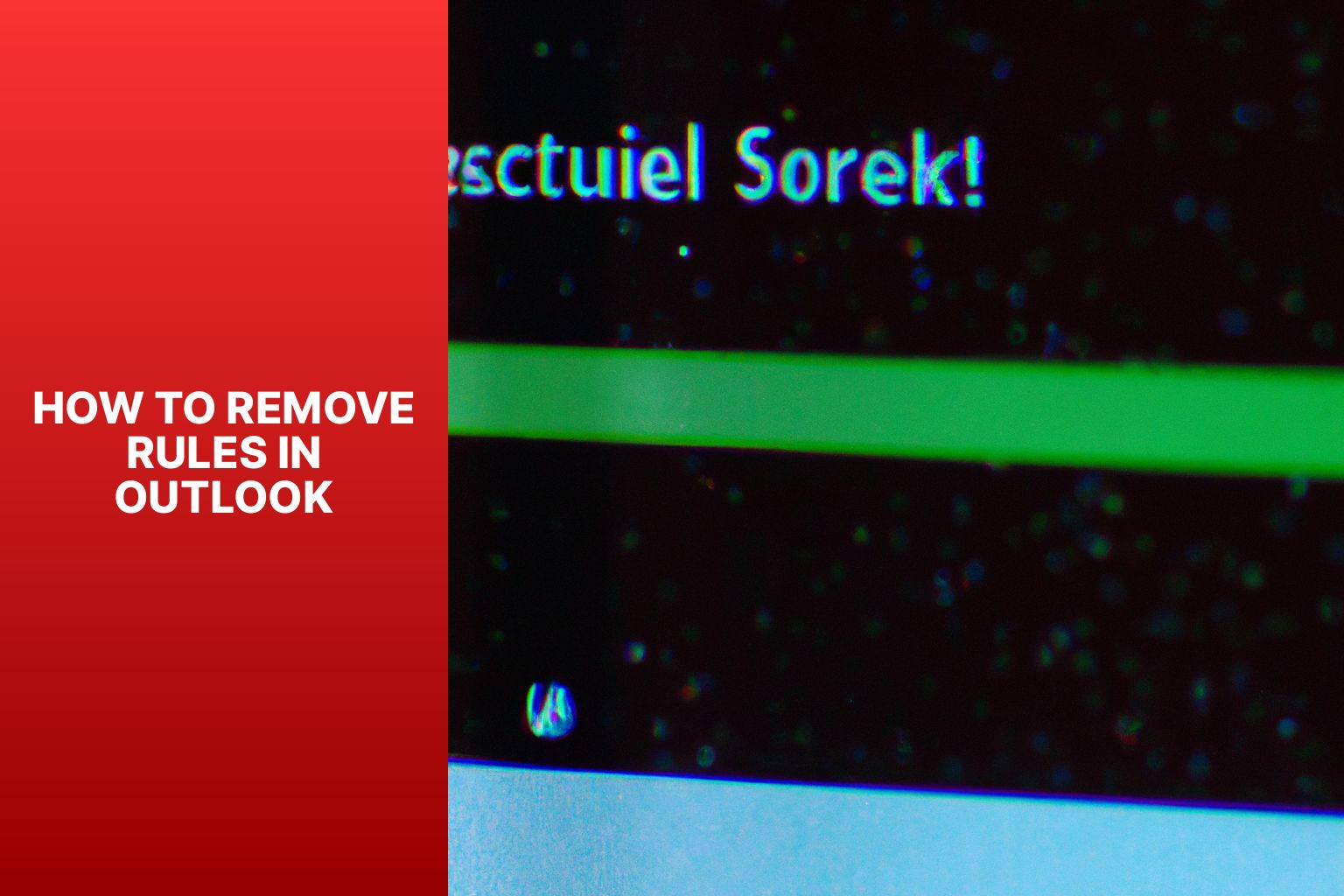 Effortlessly Remove Rules in Outlook: A Step-by-Step Guide