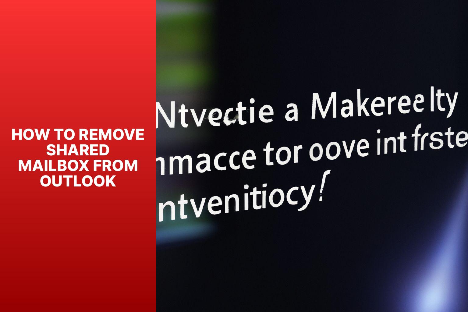 The Ultimate Guide: How to Remove Shared Mailbox from Outlook+