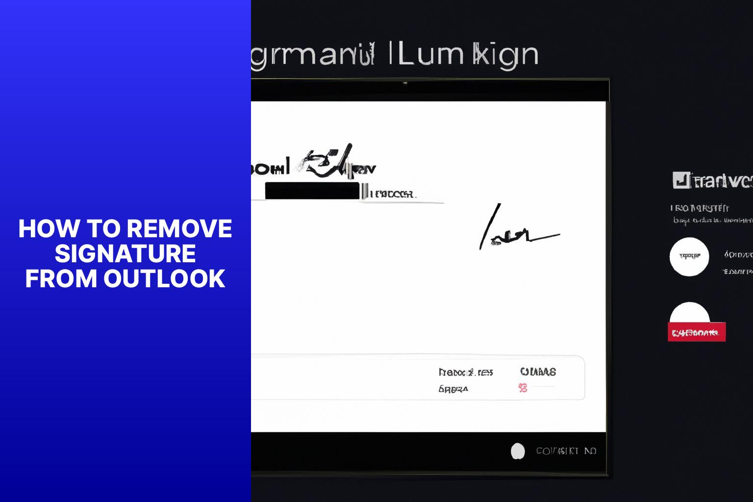 Remove Signature from Outlook how to remove signature from outlookjq6o