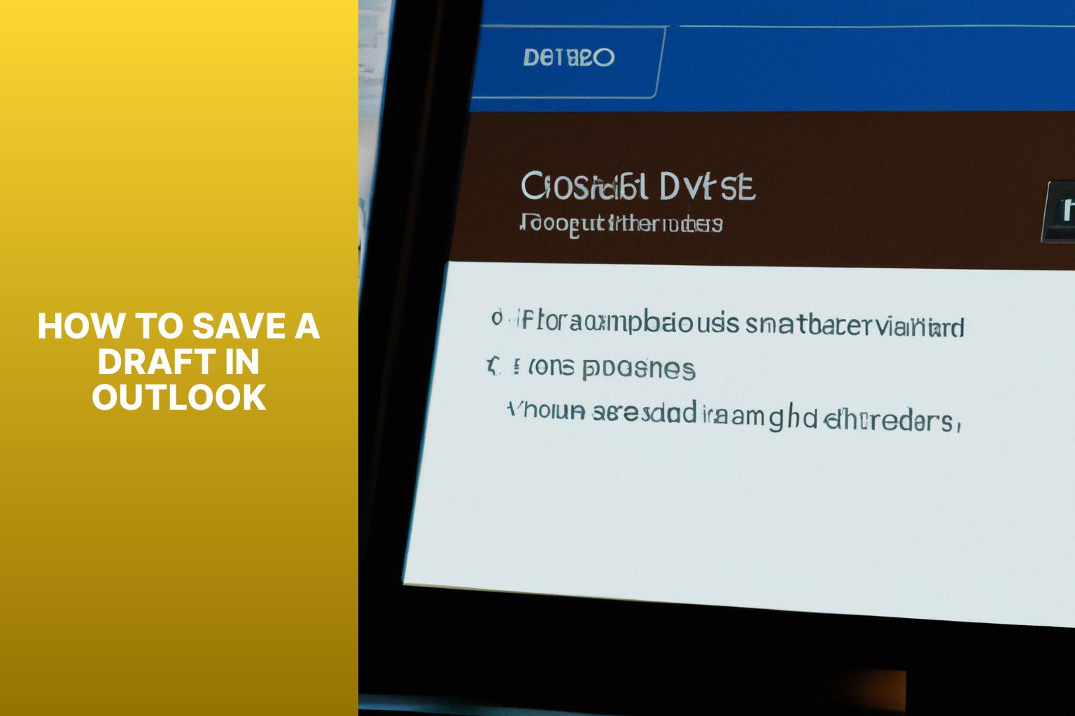 Quick Guide: How to Save a Draft in Outlook for Easy Email Draft Management