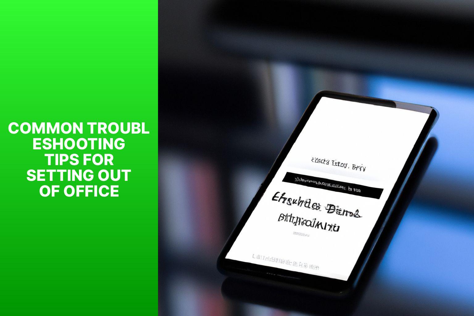 Common Troubleshooting Tips for Setting Out of Office - how to set out of office in outlook app 