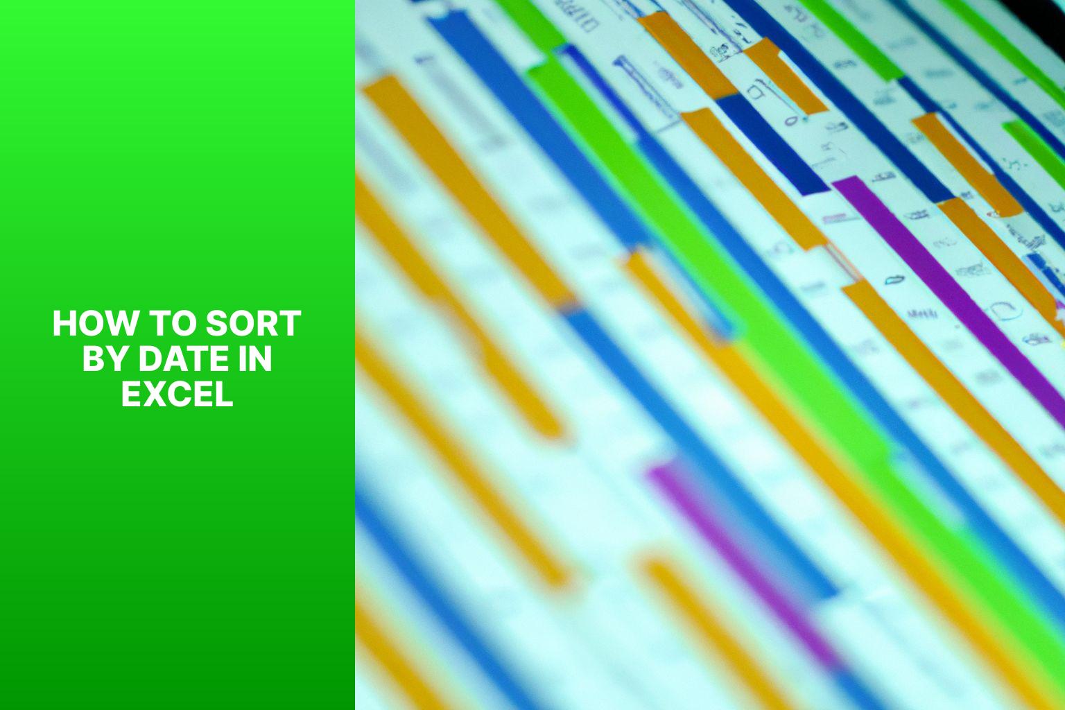 sort excel by date how to sort by date in