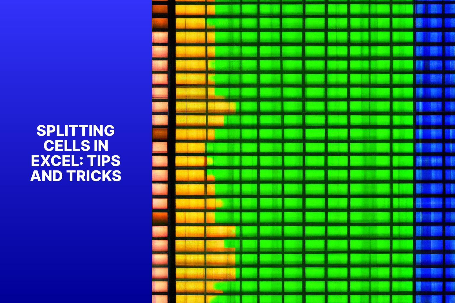 Splitting Cells in Excel: Tips and Tricks - how to split a cell in excel 