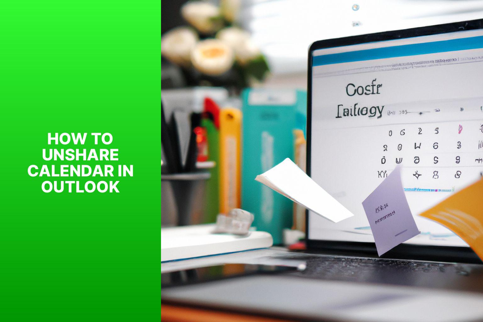 How to Unshare Calendar in Outlook: Step-by-Step Guide