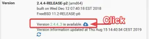 There are updates for your pfsense ahead ...