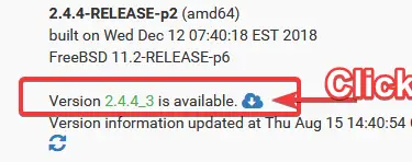 There are updates for your pfsense ahead ...