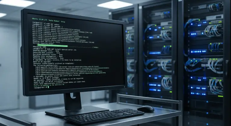 Ubuntu 24.04 LTS server setup terminal commands